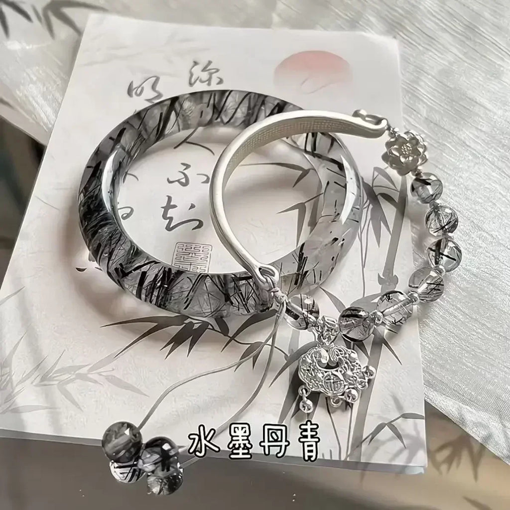 Chinese Style Tassel Beaded Bracelet for Women Retro Butterfly Pendant Charm Bracelets Temperament Bangles Fashion Jewelry Gifts
