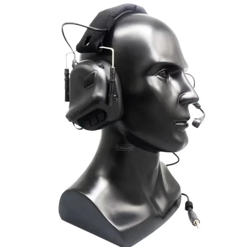 Tactical Communication Headset,  Equipped with ARC Rail Adapter, Anti-Noise Headset