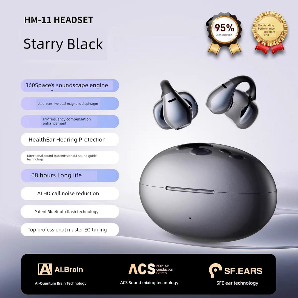 The Original One Does Not Hurt to Wear Real Wireless Bluetooth Headset for a Long Time