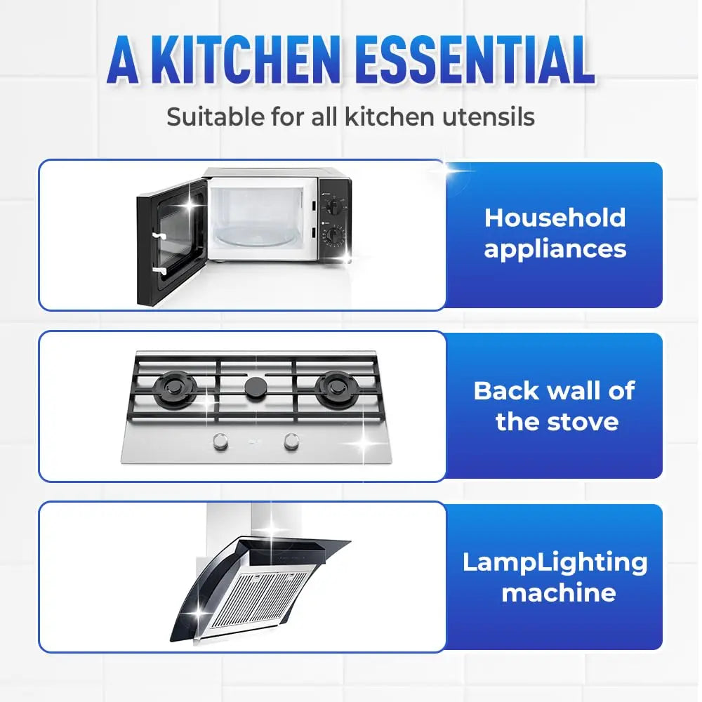 Multifunctional Powerful Kitchen Foam Cleaner, Upgrade Kitchen Degreaser Heavy-Duty Grease Remover for Stove,All-Purpose Cleaner