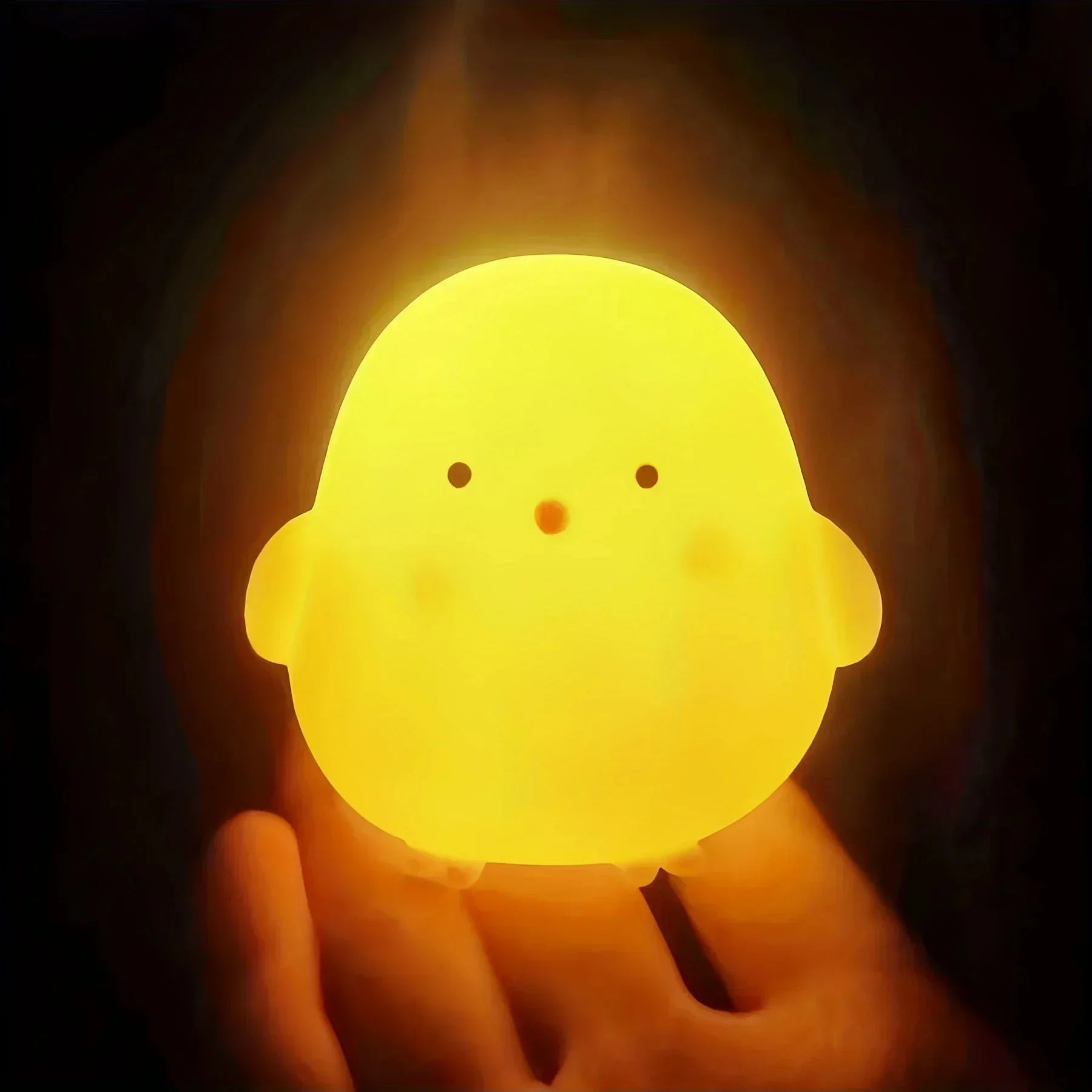 1-3pcs Yellow Duck Night Light Cartoon Creative Children's Gift Small Desk Lamp Soft Light Bedroom Atmosphere Bedlight