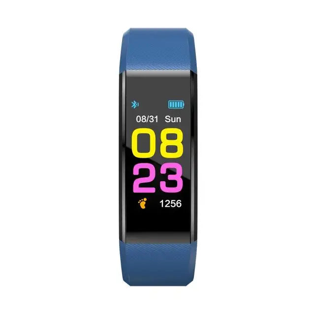 Bluetooth Smart Sports Bracelet Pedometer Heart Rate Blood Pressure Fitness Tracker Smartwatch for iOS Android+BOX Men and Women