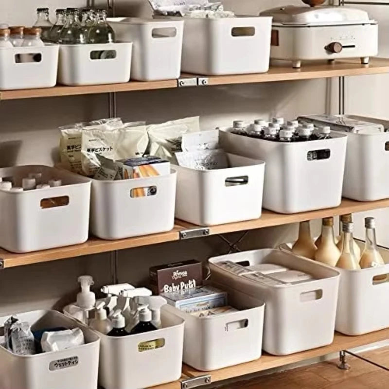 Storage Box Home Kitchen And Living Room Toy Storage Snack Sundries Cosmetics Organization Plastic Storage Box