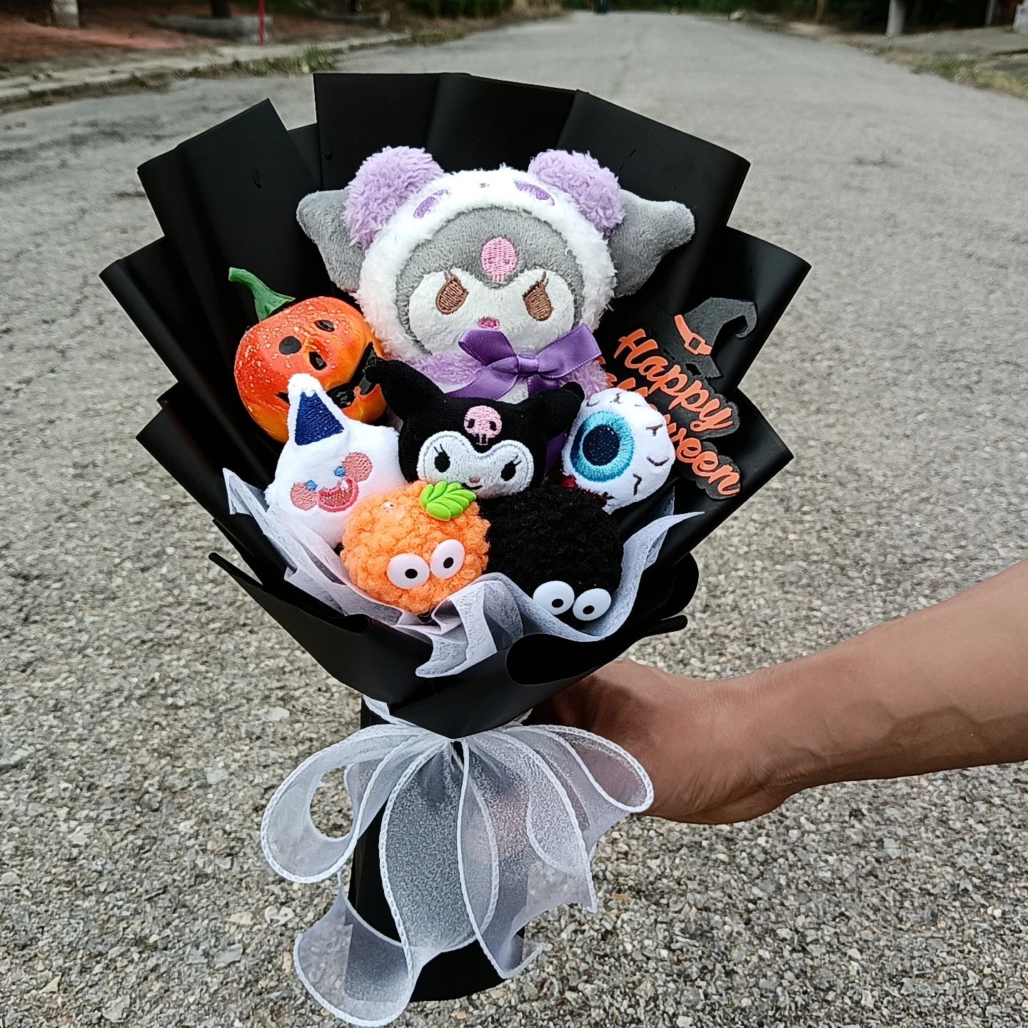 Hello KT Cartoon Plush Bouquet  Anime Rose Flowers Doll Home Wedding Decoration Christmas Valentine's Day Gift