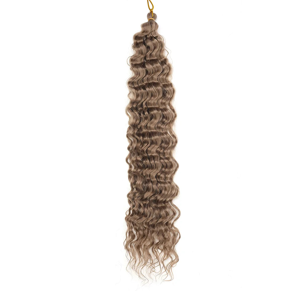 Water Wave Crochet Hair Extensions 30Inch Synthetic Twist Curly Crochet Braids Soft Bohemian Water Wave Braid Hair