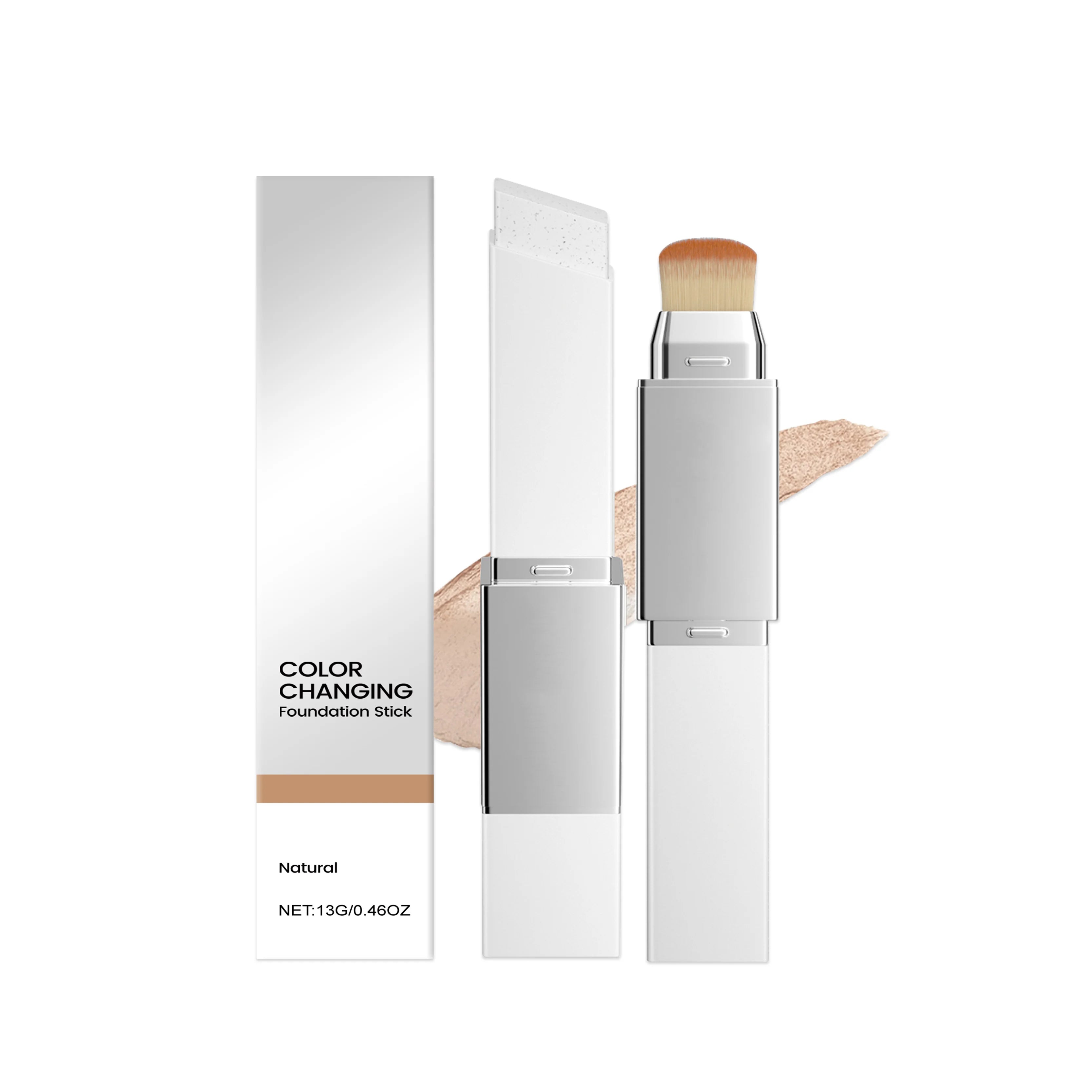 Color Changing Foundation Stick Brighten Matte Concealer Lightweight Moisturize Lasting Makeup Multifunctional Foundation Stick