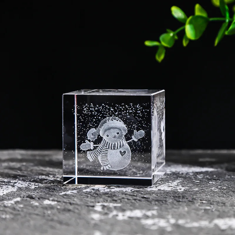 Creative 4cm Rain Clouds Raindrop Cloud Square Crystal Ornaments Heart Shape Home Office Decor Birthday Valentine's Day Gifts