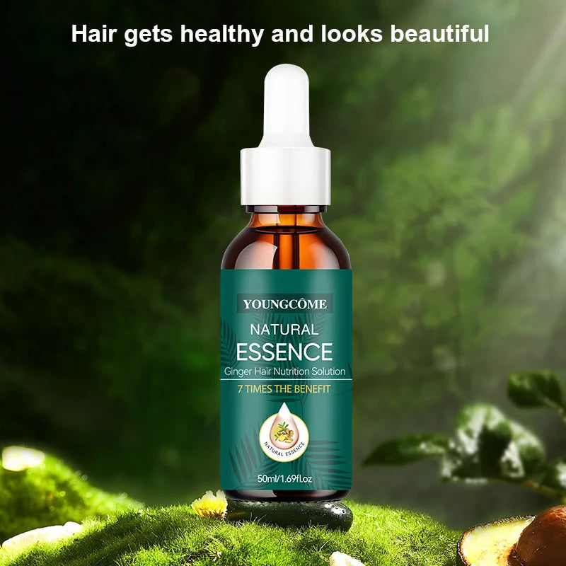 Natural Ginger Hair Care Serum | 7X Strength & Repair | Frizz-Free | All Hair Types | Leave-In Nourishment