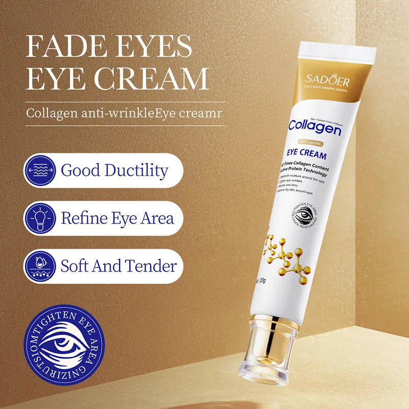 SADOER Collagen Skin Care Sets Anti Wrinkles Serum for Face Moisturizing Anti-aging Anti Dark Circles Eye Cream Skin Care Kit