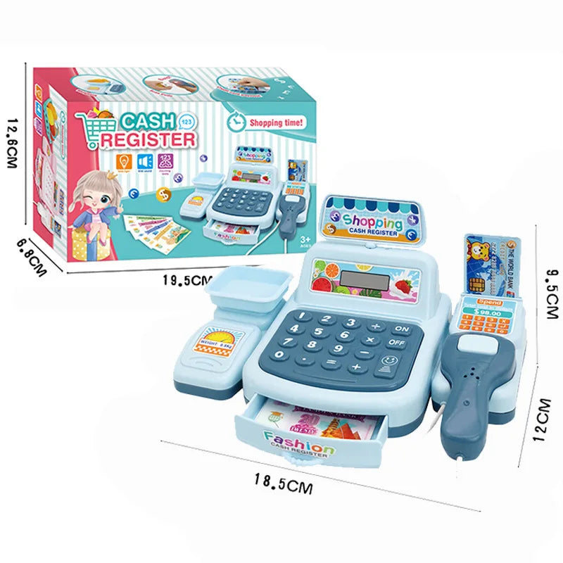 Supermarket Cash Register Simulation Multi-Function Cash Register Children Play Every Family Toys Educational Toys