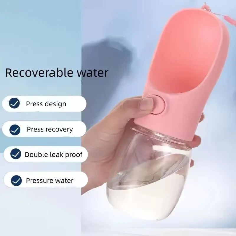 Pets Water Bottle Portable Food Grade Material Dog Cat