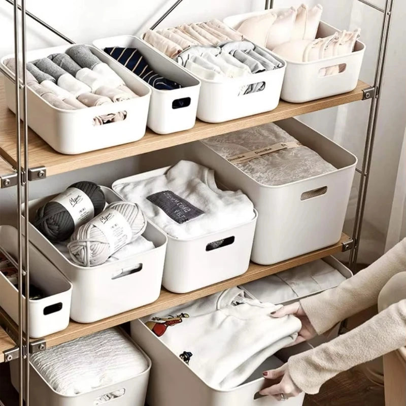 Storage Box Home Kitchen And Living Room Toy Storage Snack Sundries Cosmetics Organization Plastic Storage Box