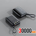 120W 500000mAh Power Bank Large Capacity 4 In1 Cables Intelligent Digital Display Light Portable Powerbank For iPhone Huawei New