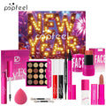 POPFEEL 12-Piece New Year Makeup Set – 2026 Edition cosmetics with Eyeshadow, Blush, Lipstick & Gloss, Mascara, Eyebrow Pencil, Eyeliner.