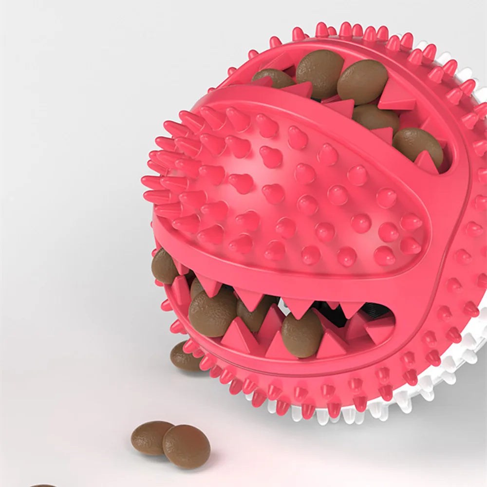 Dogs Food Toys Silicon Suction Cup Tug Interactive Dog Ball Toy For Pet Chew Bite Tooth Cleaning Toothbrush Feeding Pet Supplies