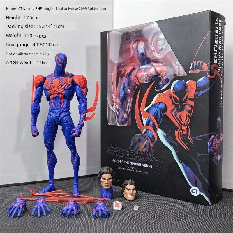 Motherland Edition Miles Universe Spider-Man Parallel Universe 2 Horizontal Universe Movable Model Hand Gift