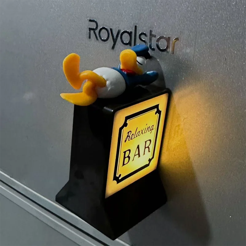 Magnetic Family Mart Hand Touch LED Refrigerator Sticker Lawson Convenience Store Luminous USB Fridge Stickers Home Decoration