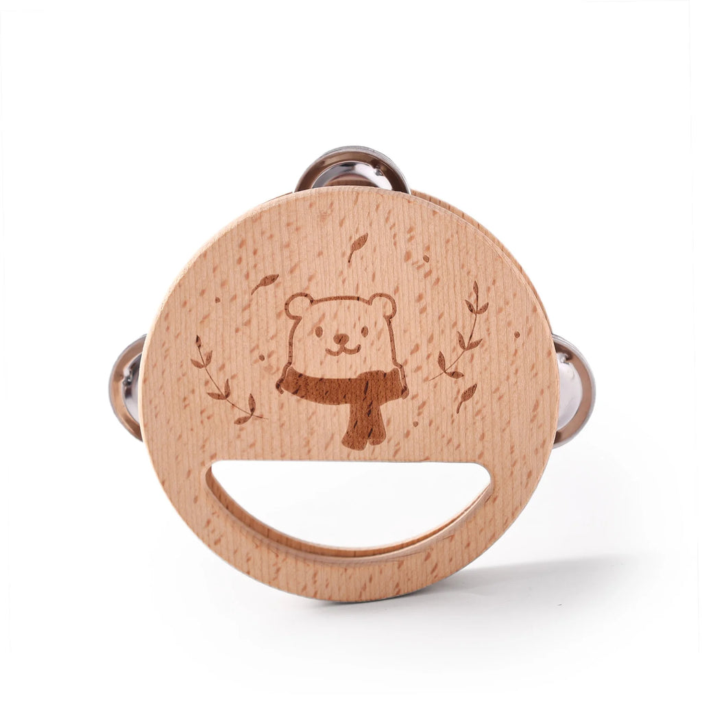 Montessori Wooden Toy Multicolor Xylophone Bell Beads Drum Column Musical Instrument Toy Kid Educational Musical Instrument Gift