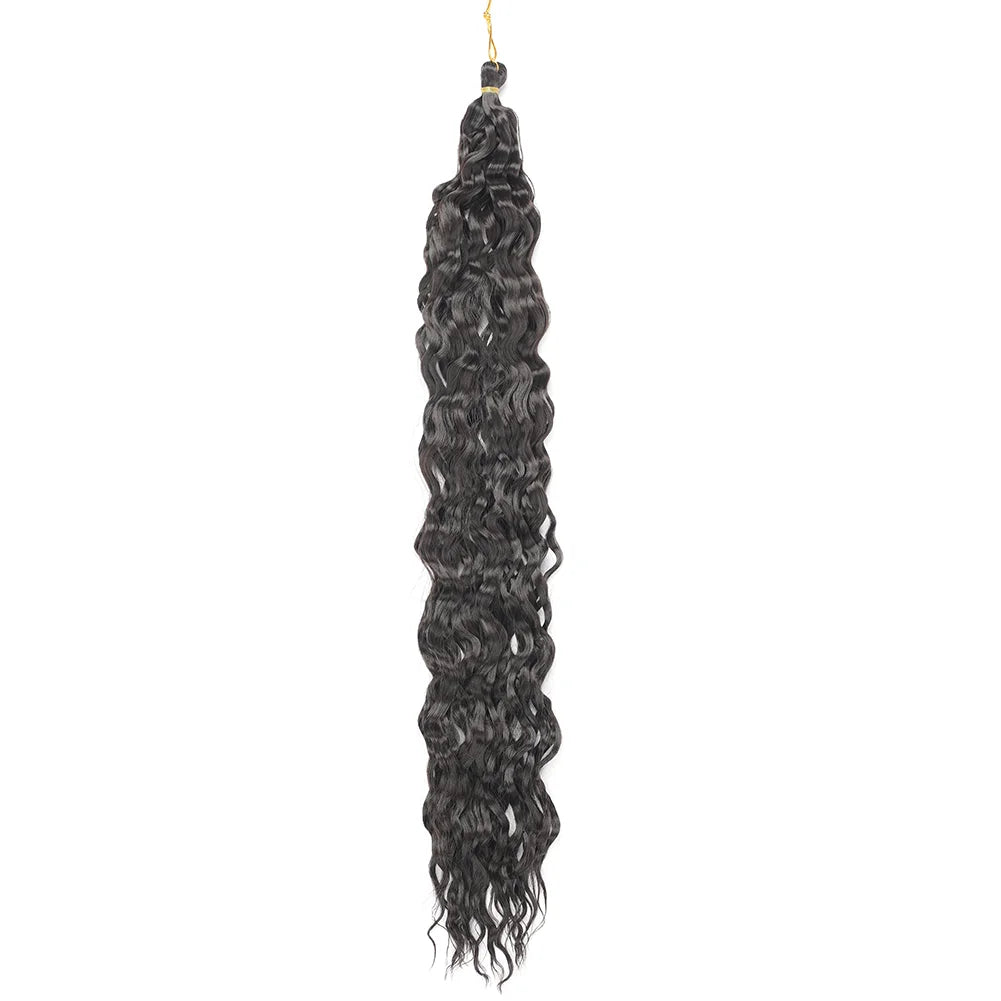 Water Wave Crochet Hair Extensions 30Inch Synthetic Twist Curly Crochet Braids Soft Bohemian Water Wave Braid Hair