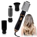 Hatteker EU 4-Head Hot Air Brush Hair Dryer Strong Wind Electric Straightener Curler Roller Comb Blower Styling Tool for Woman