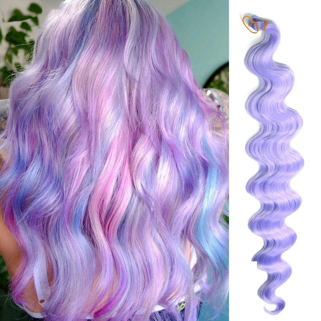 Deep Wave Hair Bundles 613 Piano Blonde Natural Synthetic Hair Extensions Ombre Thick Ponytail Loose Boho Braid Hair