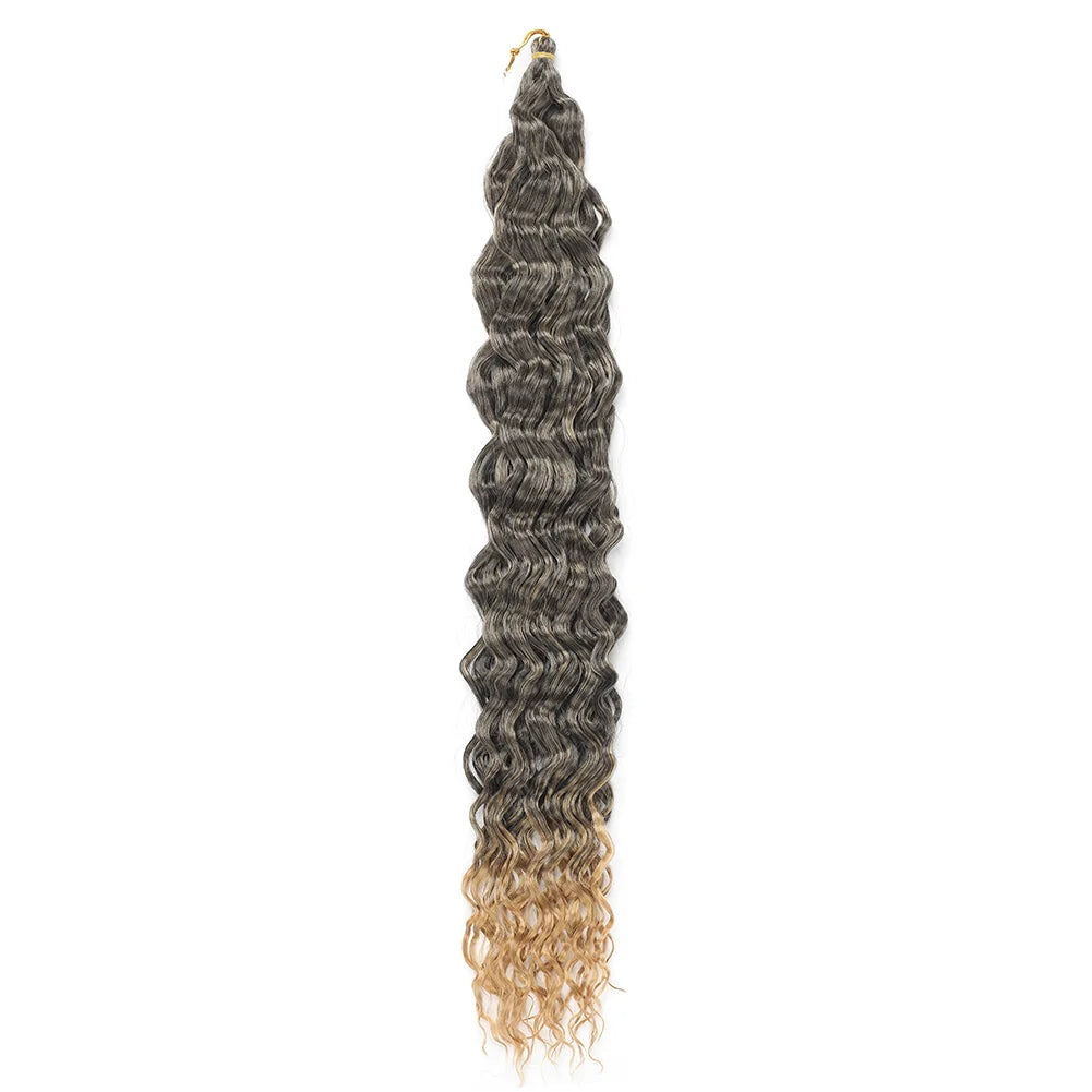 Water Wave Crochet Hair Extensions 30Inch Synthetic Twist Curly Crochet Braids Soft Bohemian Water Wave Braid Hair