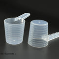 Transparent Pet Measuring Spoon With Scale Plastic Dog Cat Feeding Shovel Pet Tableware Supplies 50g 100ml