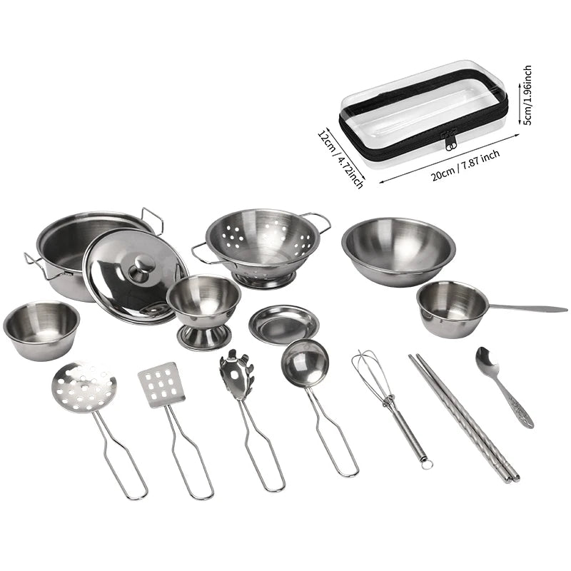 Kitchen Toys Groceries Play Kitchen Kids Set For Kids Jogo De Panela Mini Children's Cooking Kit with Food Cookware Gift