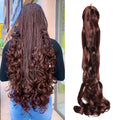 French Curly Braiding Hair 24Inch Loose Wavy 1 Pack  Bouncy Braiding Hair Extensions Synthetic French Curl Crochet Hair