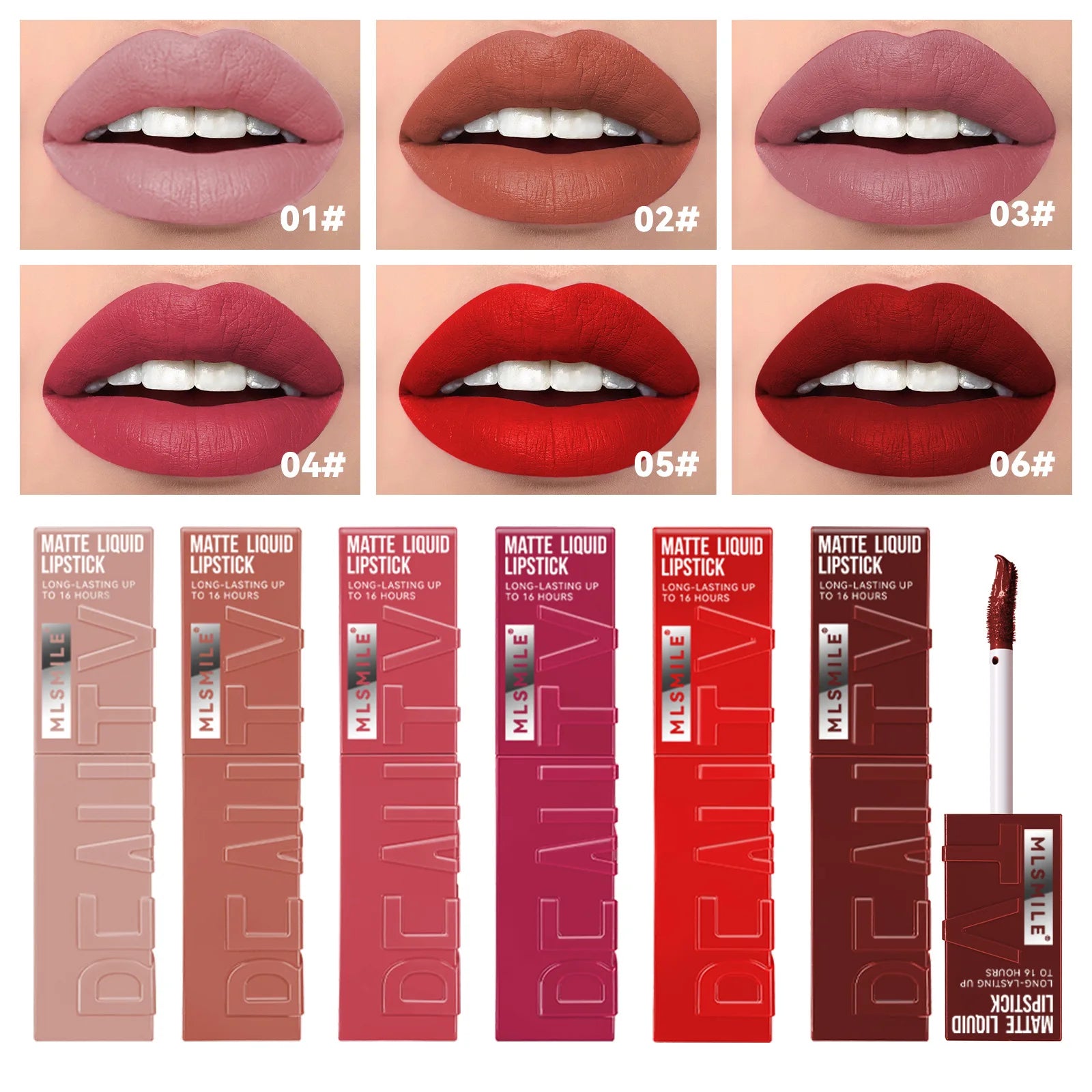 Nude Red Pink Velvet Liquid Lipsticks Makeup Cosmetic