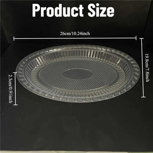 20/30/50PCS Disposable oval Plates Transparent Fruit Plastic Plates Salad Dessert Wedding Christmas Party Kitchen Supplies