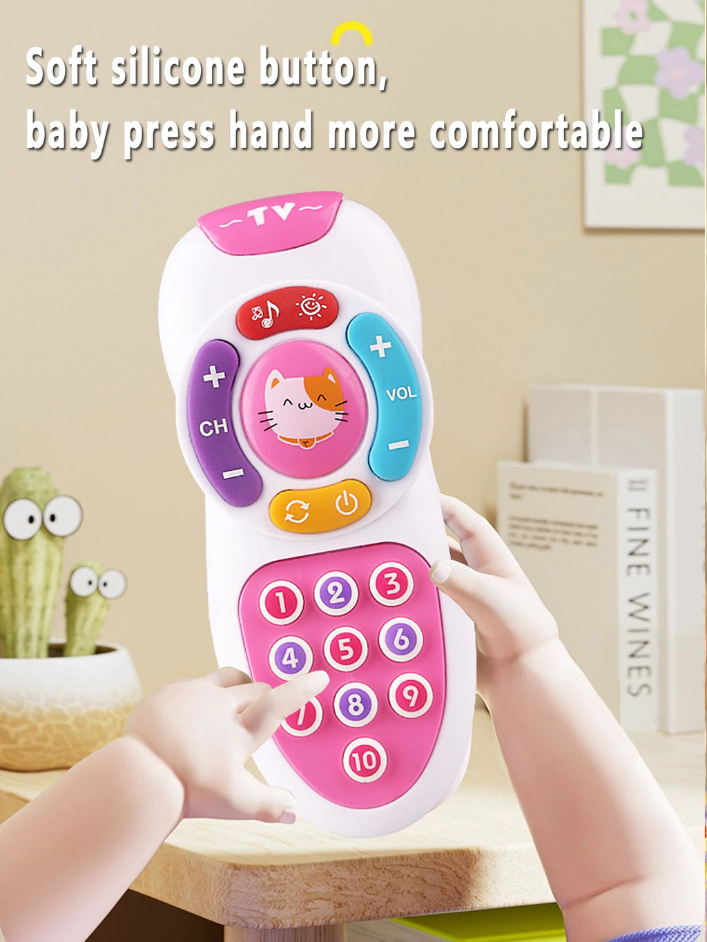 Baby Remote Control Toys Montessori Early Education Mobile Phones for Babies Soft Lighting and Gentle Lullabies Baby Easter Holi