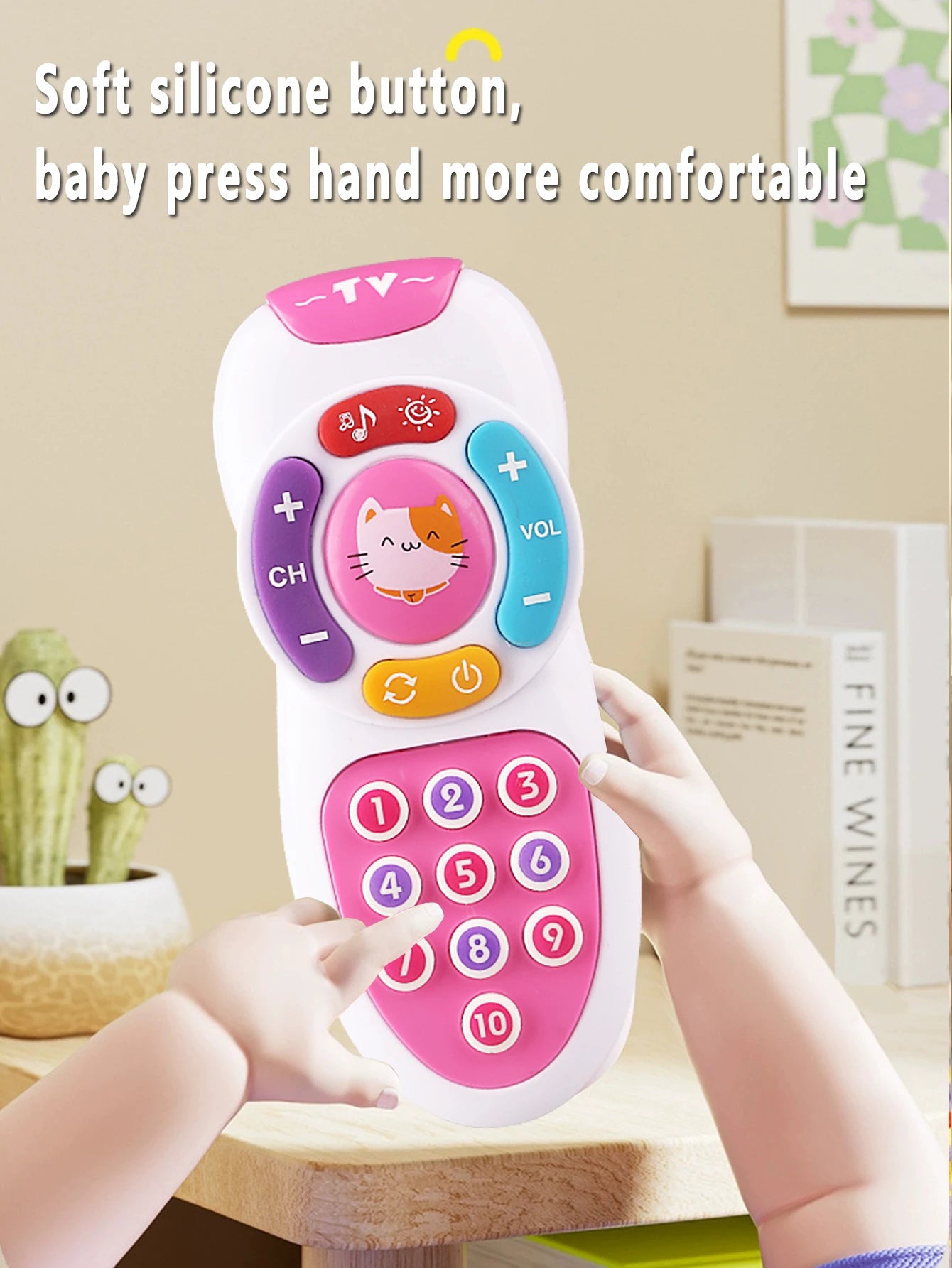 Baby Remote Control Toys Montessori Early Education Mobile Phones for Babies Soft Lighting and Gentle Lullabies Baby Easter Holi