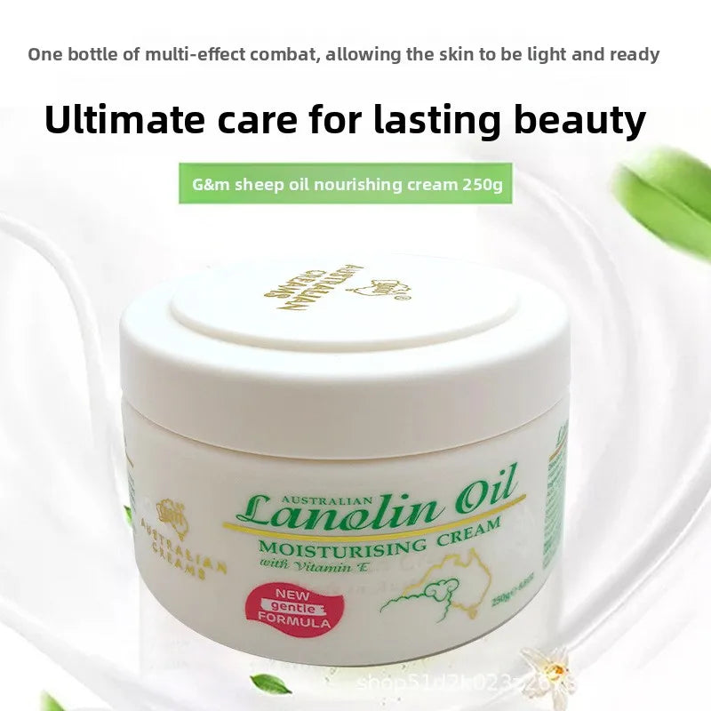 250G Australian G&M Sheep Oil Goat Milk Honey Extract Essence Moisturizes Cream Vitamin-E Milk Skin Care Face Care