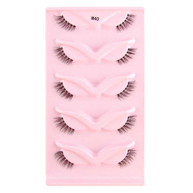 3/5 Pairs  Lashes Natural Short Fluffy Eyelashes