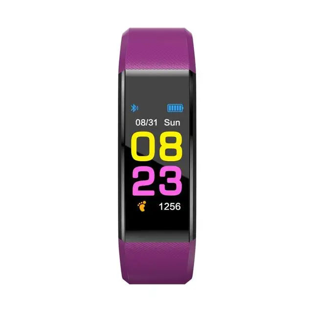 Bluetooth Smart Sports Bracelet Pedometer Heart Rate Blood Pressure Fitness Tracker Smartwatch for iOS Android+BOX Men and Women