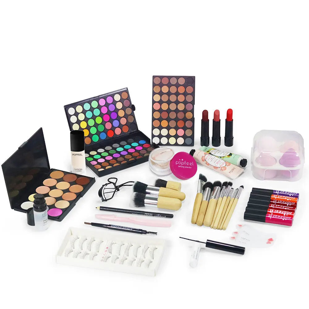POPDEEL Makeup Kit For Women Full Kit,All-in-one Makeup Holiday Gift Set Include Concealer Eyeshadow Face Powder Lipstick Blush