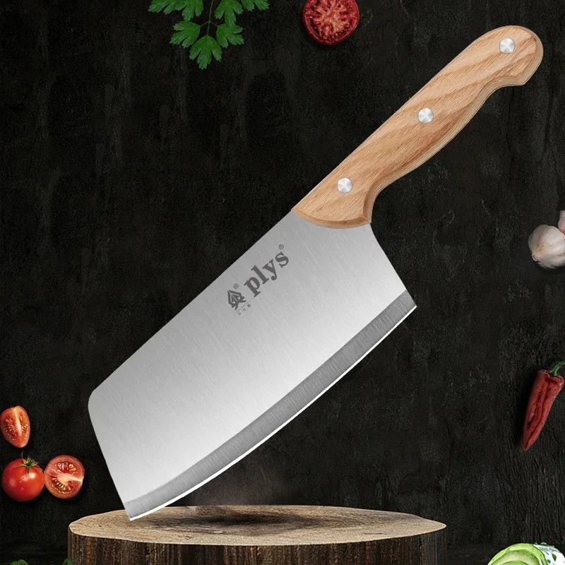 Women's sharp meat cleaver, kitchen knife for chefs - Stainless steel kitchen knife - Household ingredients handling appliance