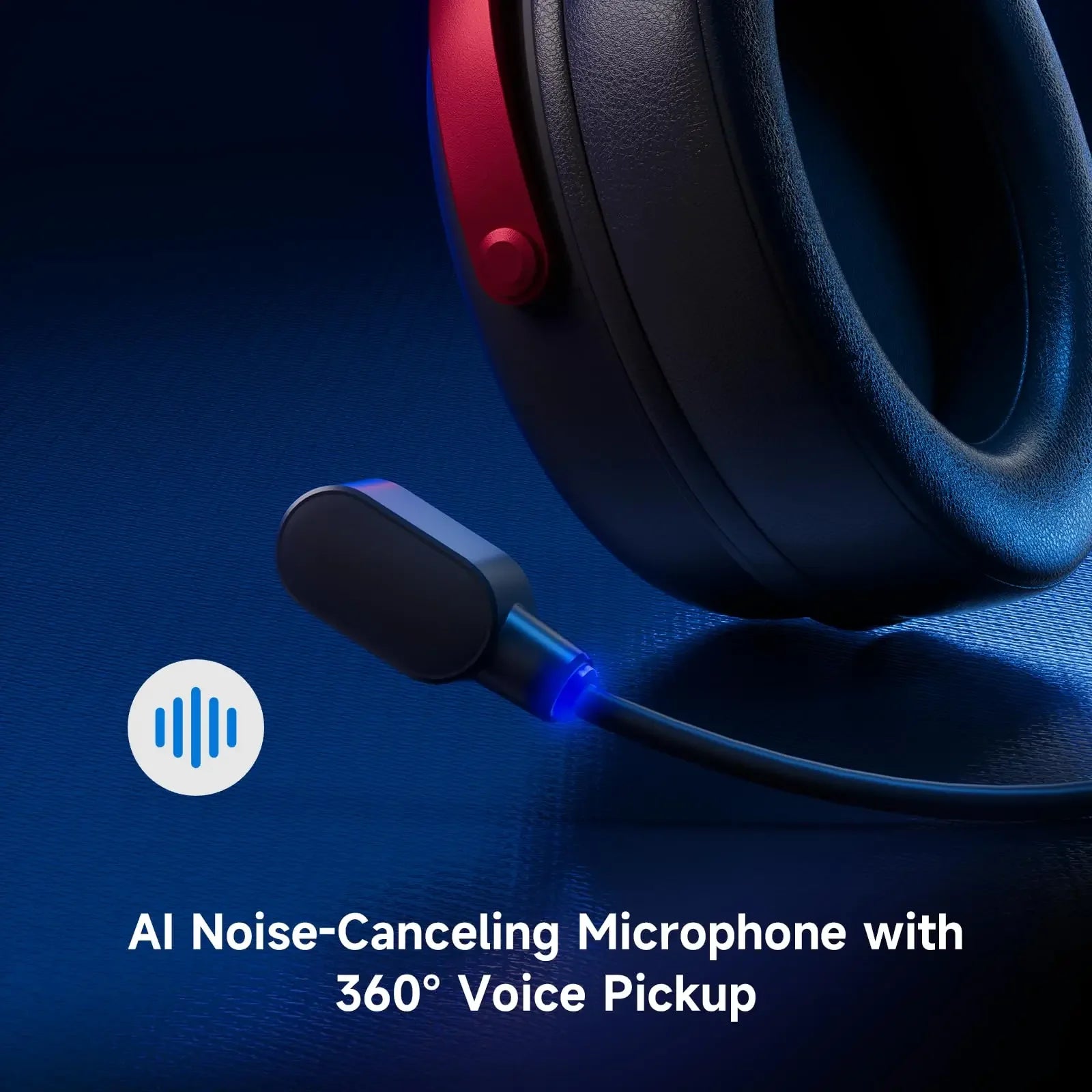 Wireless Gaming Headset Surround Sound Headphones Noise Canceling