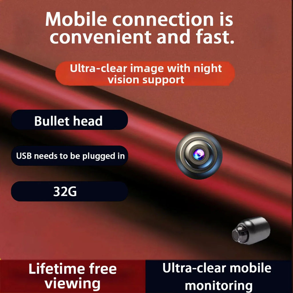 Mini Video Recording Portable Camera, Built-In Battery