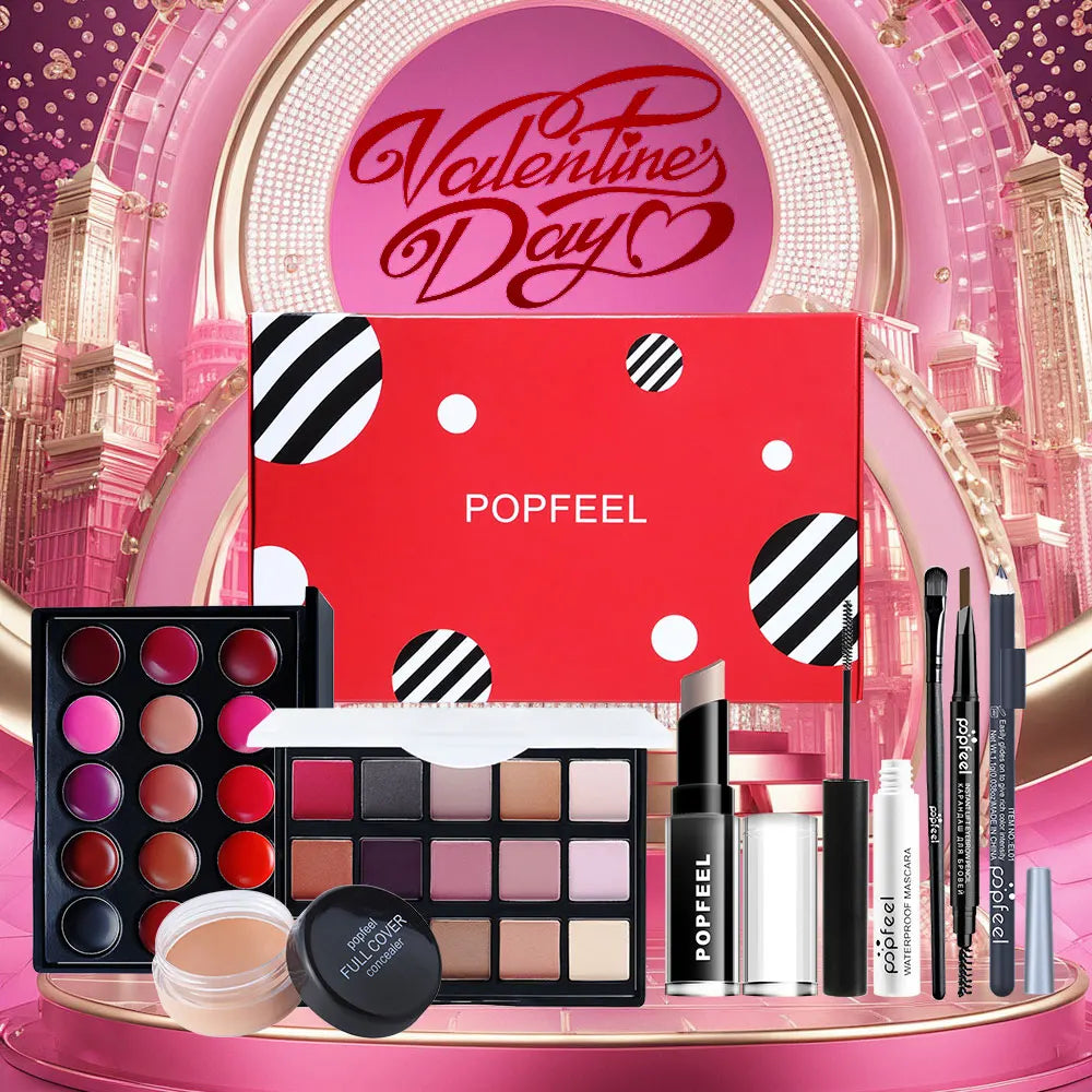 POPFEEL Makeup Kit, Full Makeup Set For Girls Women, Valentine Gift For Girls