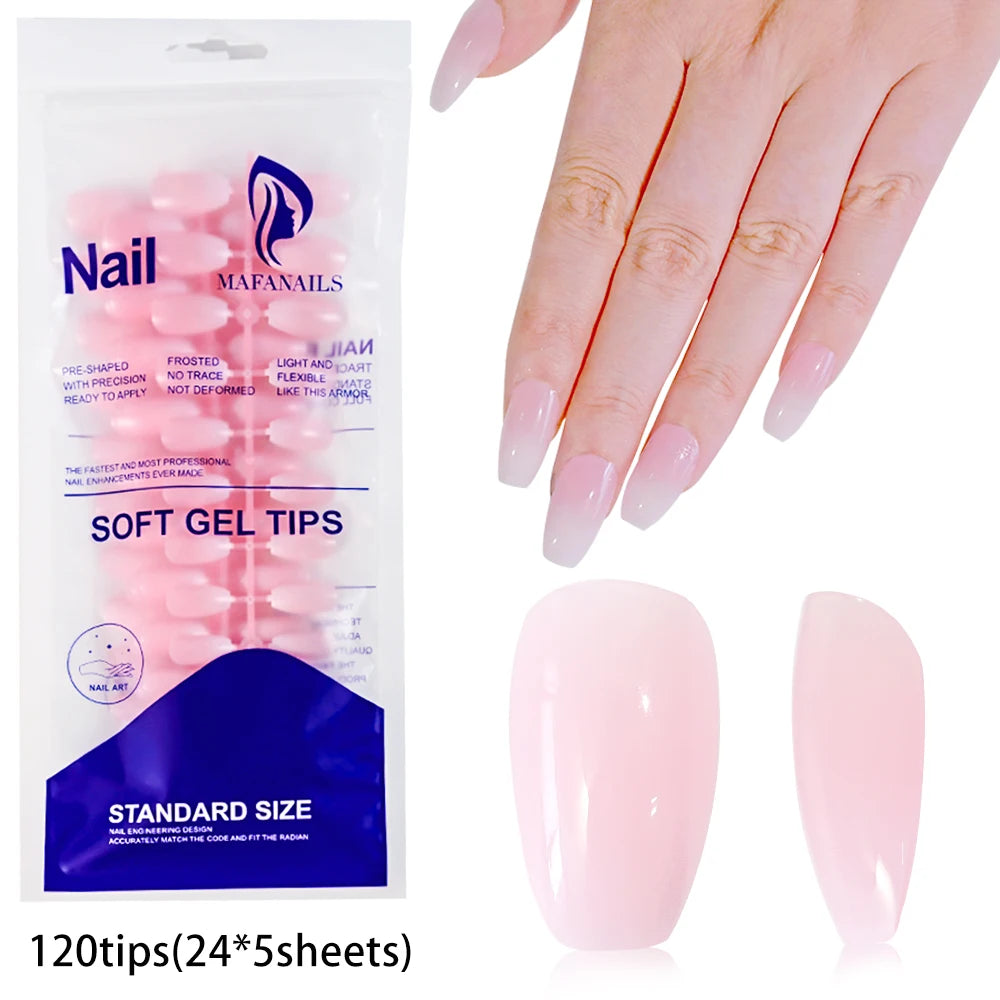 576pcs/Box Colorful Fake Nails  Cover Nail Tips