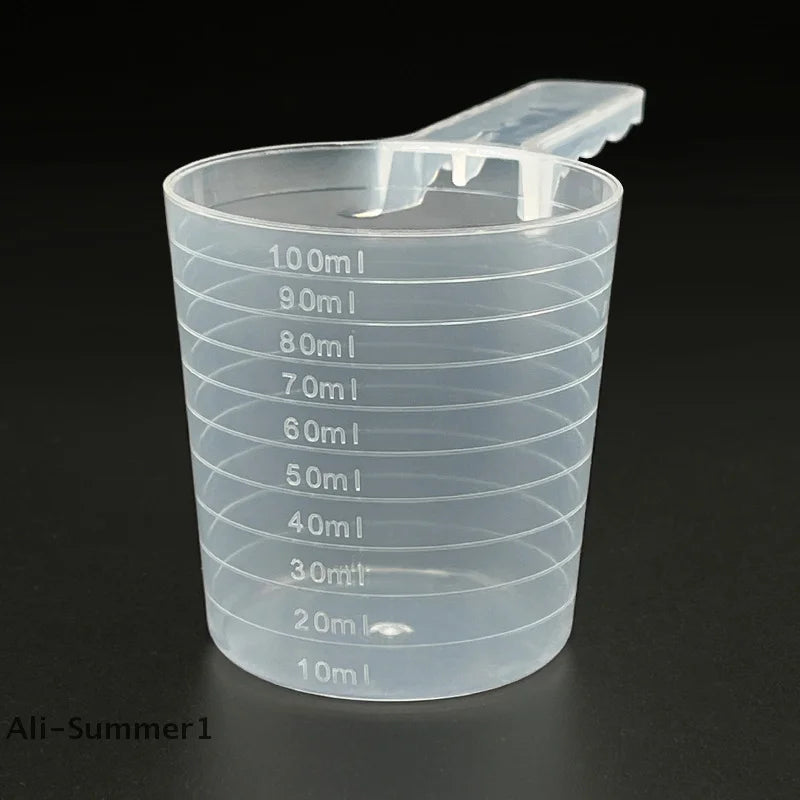 Transparent Pet Measuring Spoon With Scale Plastic Dog Cat Feeding Shovel Pet Tableware Supplies 50g 100ml