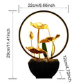 Tabletop Water Fountain Waterfall Fountain Natural Lights For Home Decor