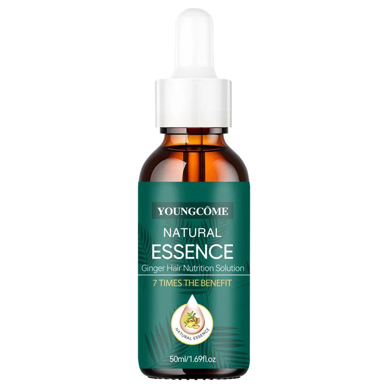 Natural Ginger Hair Care Serum | 7X Strength & Repair | Frizz-Free | All Hair Types | Leave-In Nourishment