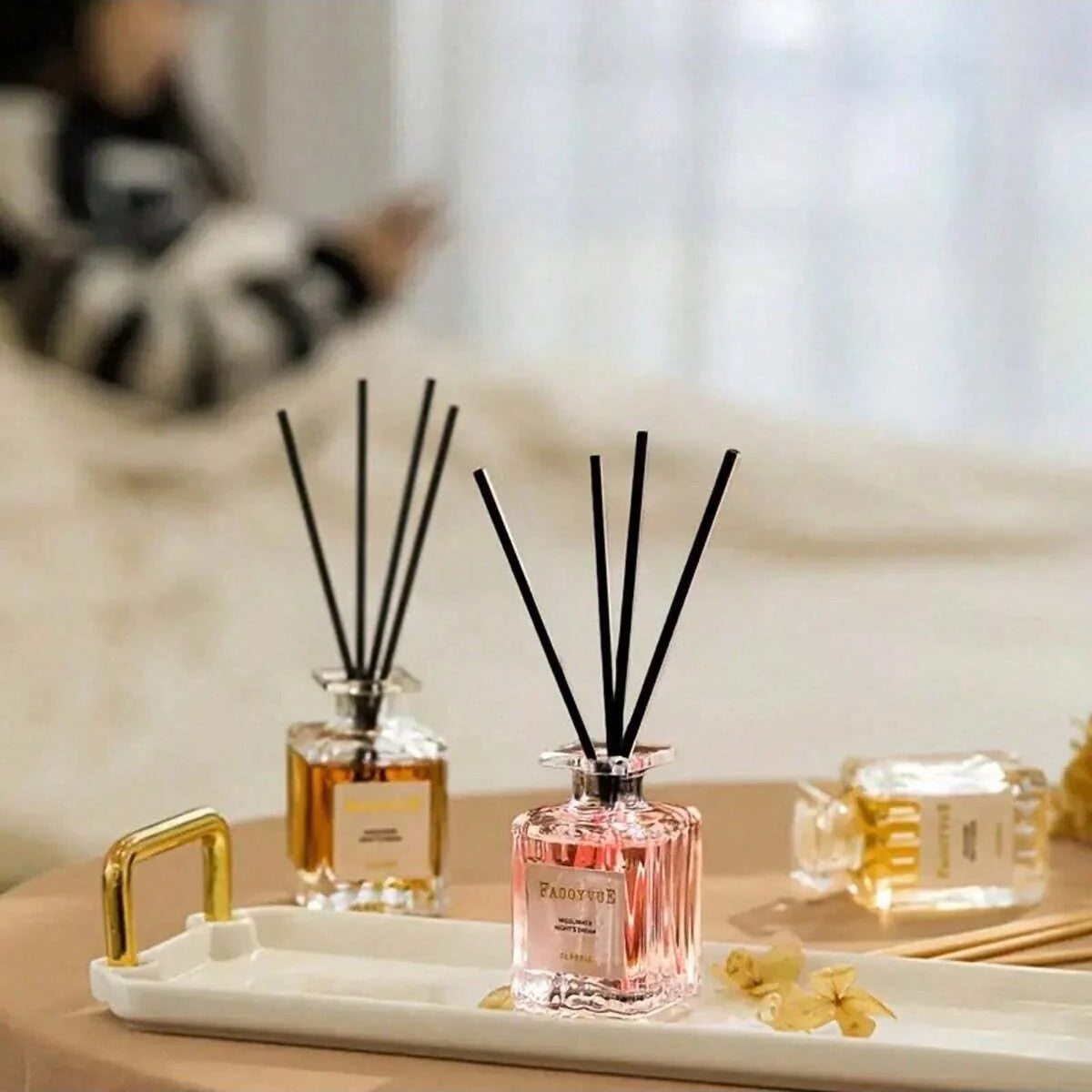 50ml Flameless Reed Diffuser Aromatherapy Essential Oil Lavender Eaglewood Fragrance Oil Air Freshener Home Room Decoration