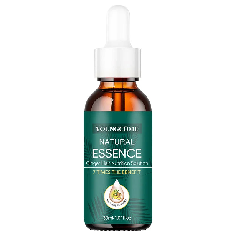Natural Ginger Hair Care Serum | 7X Strength & Repair | Frizz-Free | All Hair Types | Leave-In Nourishment