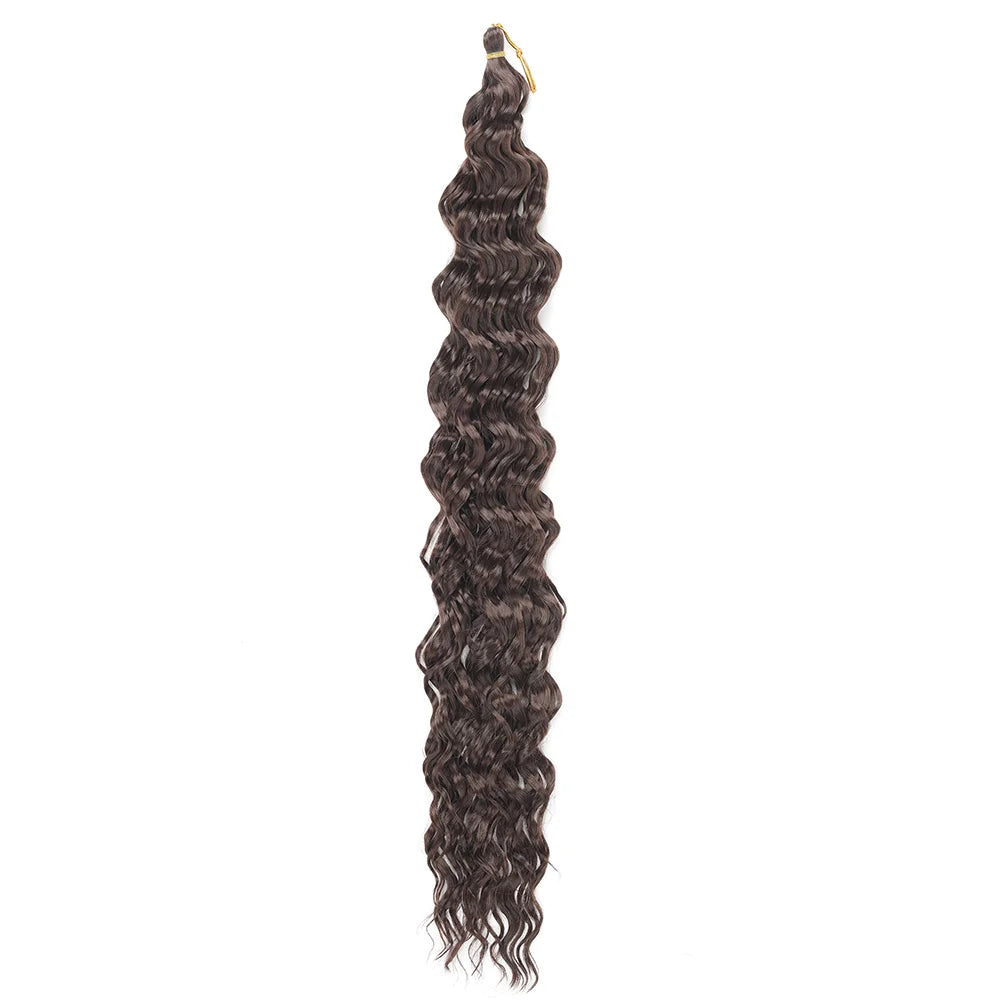 Water Wave Crochet Hair Extensions 30Inch Synthetic Twist Curly Crochet Braids Soft Bohemian Water Wave Braid Hair