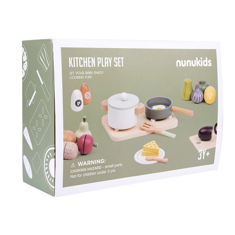 Kids Pretend Play House Toy Children's House Kitchen Toys Fruits Toy Set Boys & Girls Simulated Cooking Early Education