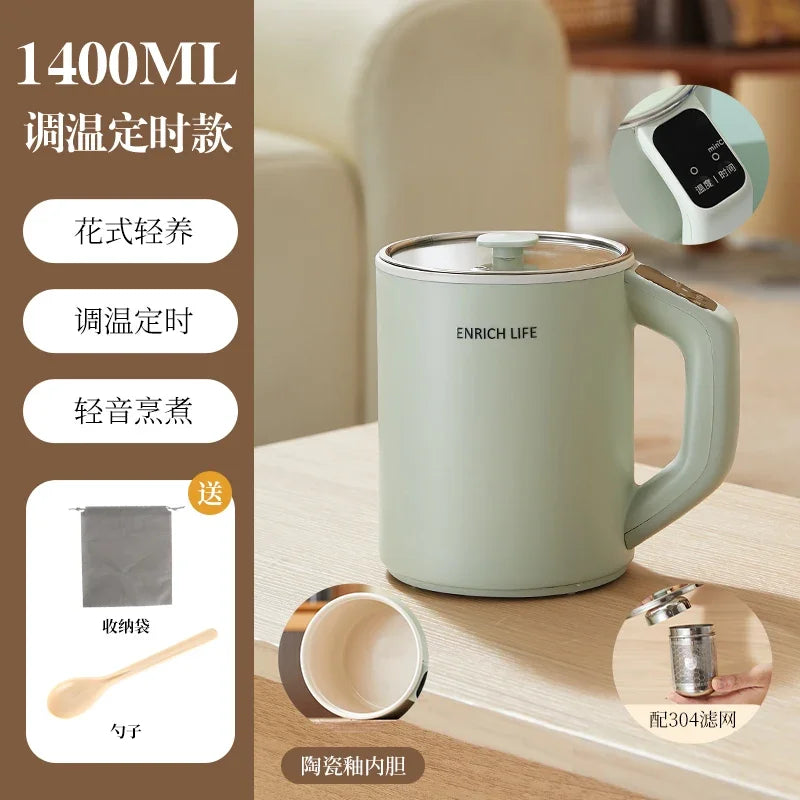 220V Multifunctional Electric Heating Cup Portable Soup Cooker Boil Water Fast Heat Travel Mug DCC